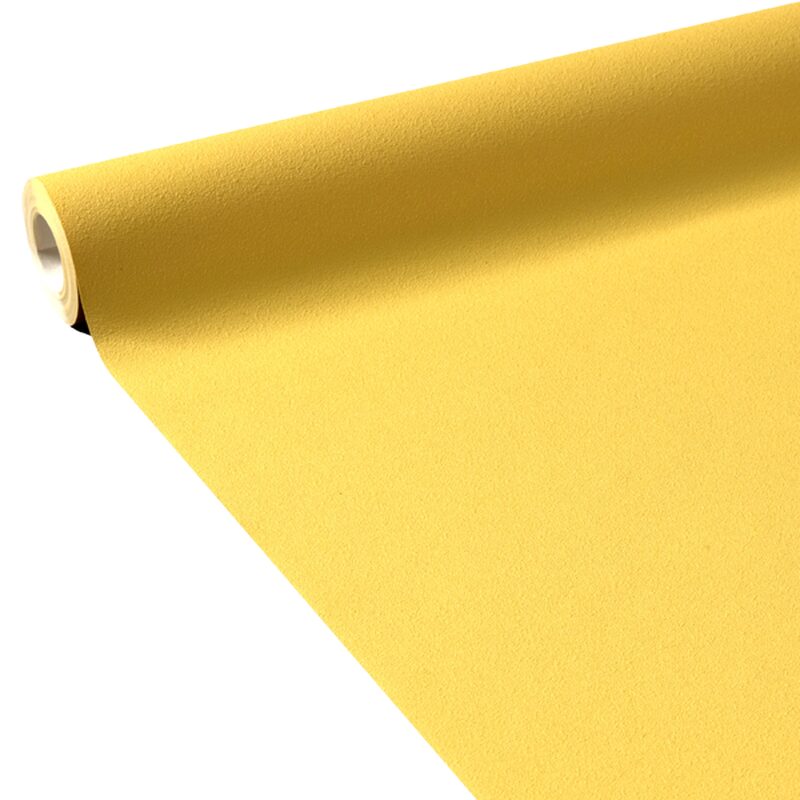 Papier peint intissé INFINITY coloris jaune bouton d'or