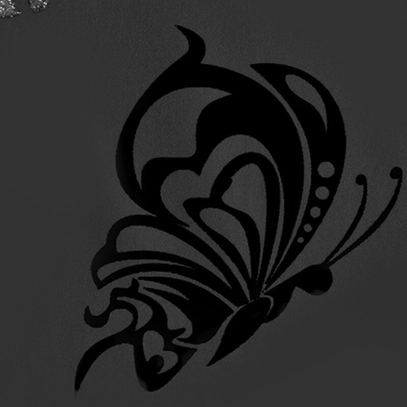 Papier peint intissé SKULL FLOWERED coloris noir