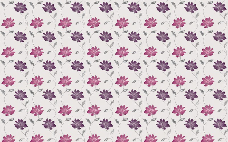 Papier peint VANINA FLOWER coloris blanc