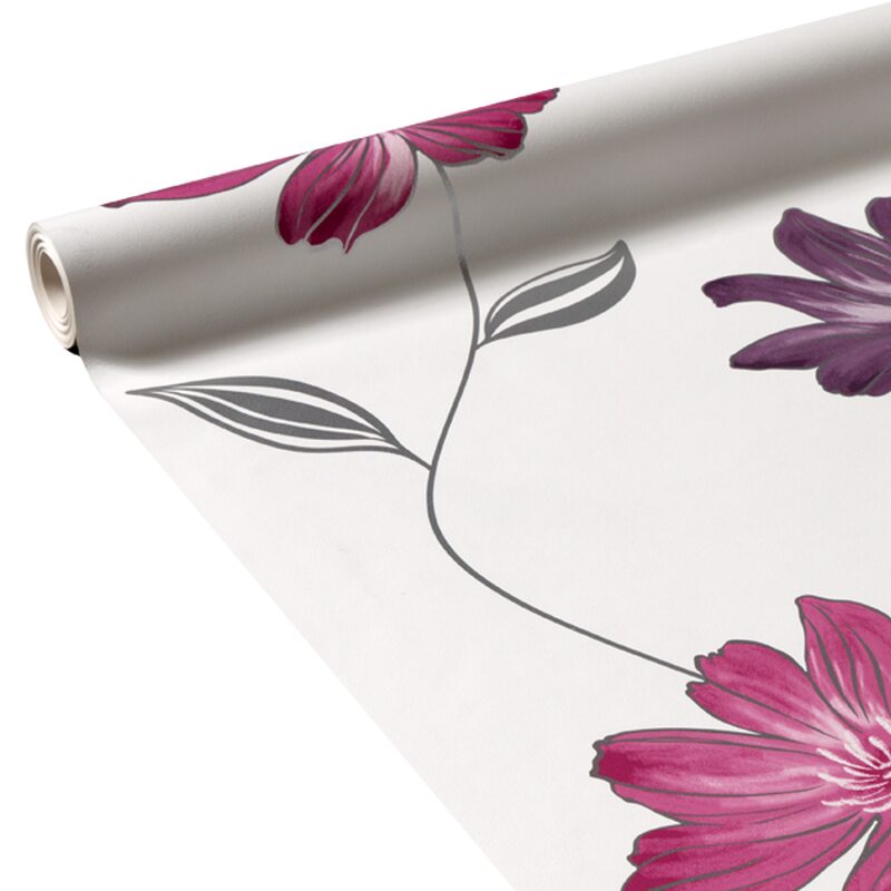 Papier peint VANINA FLOWER coloris blanc