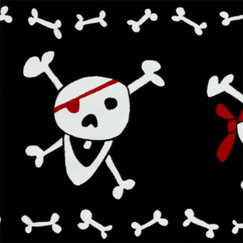 Frise vinyle CAPTAIN PIRATE coloris noir