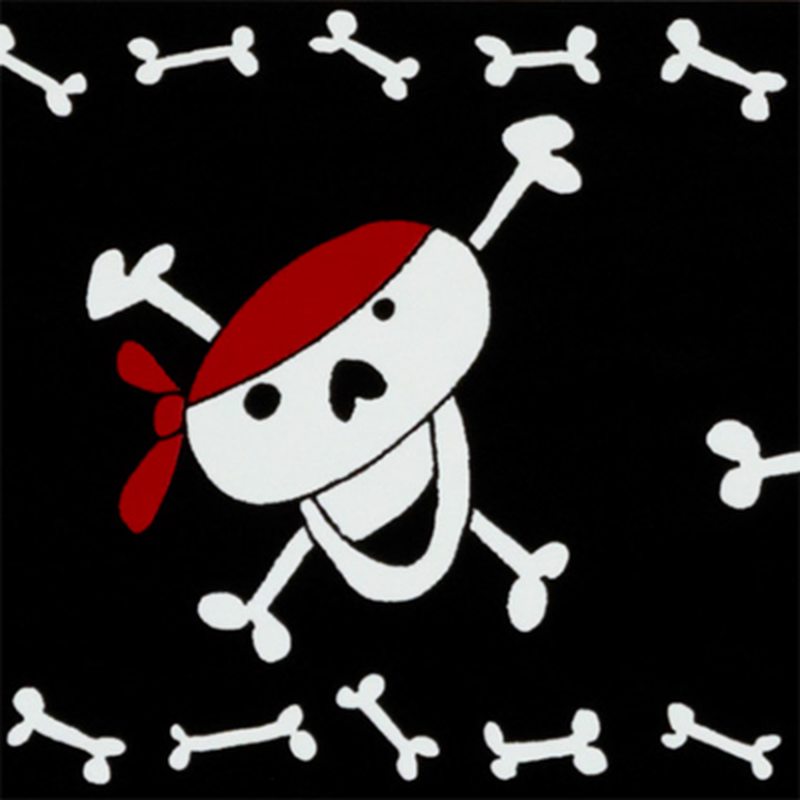 Frise vinyle CAPTAIN PIRATE coloris noir