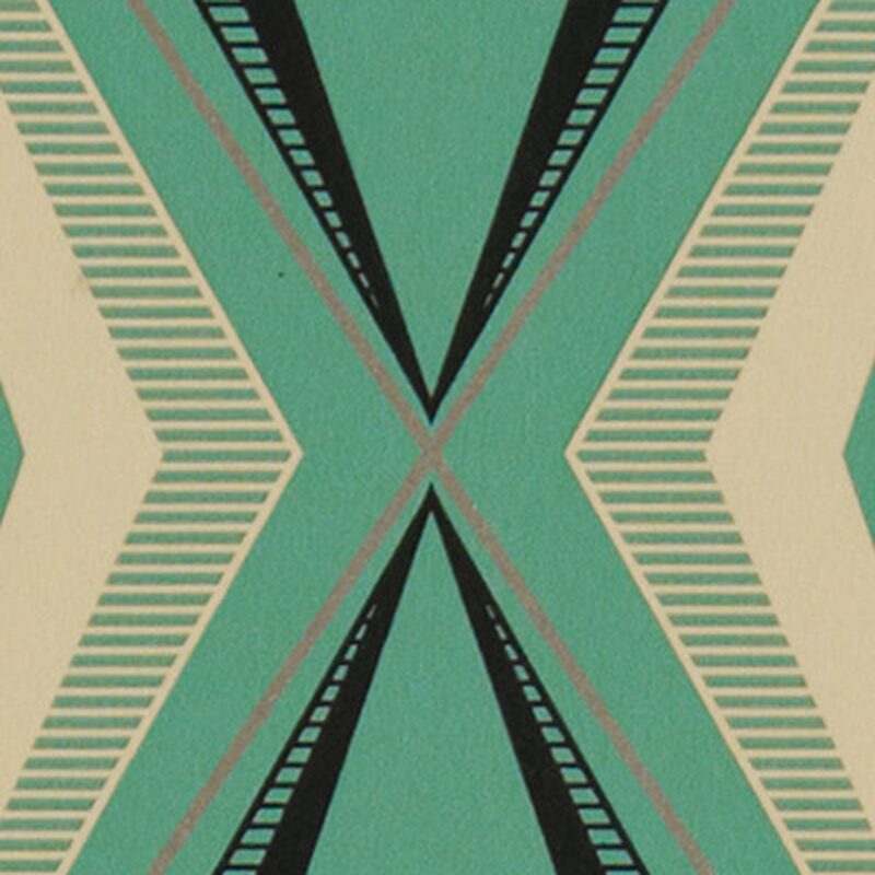Papier peint DECO DIAMOND coloris vert menthol