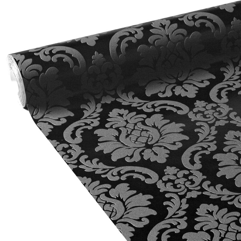 Papier peint vinyle BONNIE coloris noir