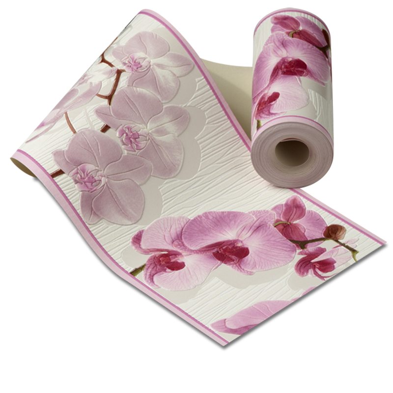 Frise vinyle CATTLEYA coloris blanc