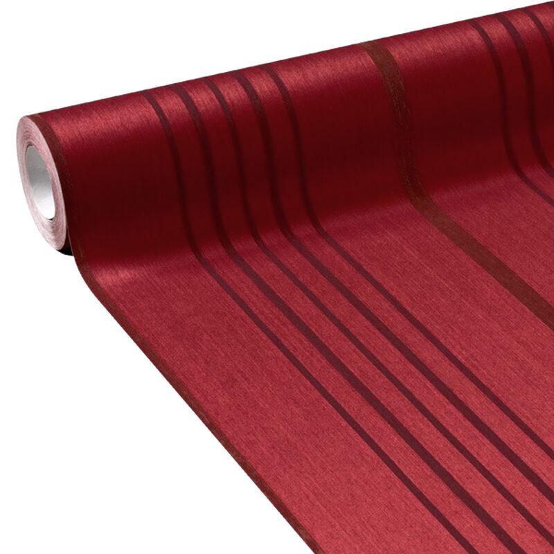 Textile sur intissé HAUTE COUTURE coloris rouge vermillon