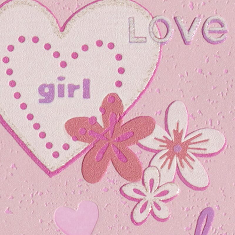 Papier peint vinyle LOVE GIRLY coloris rose barbapapa