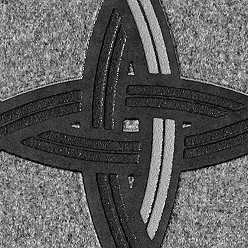 Papier peint intissé NECKLACE coloris gris feutre