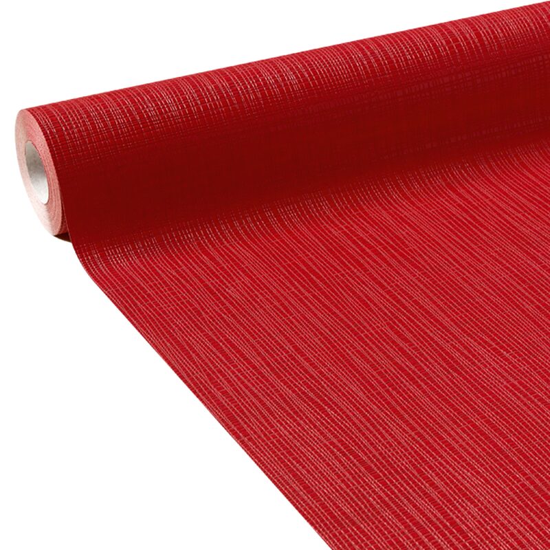 Papier peint intissé PAPAL coloris rouge cardinal