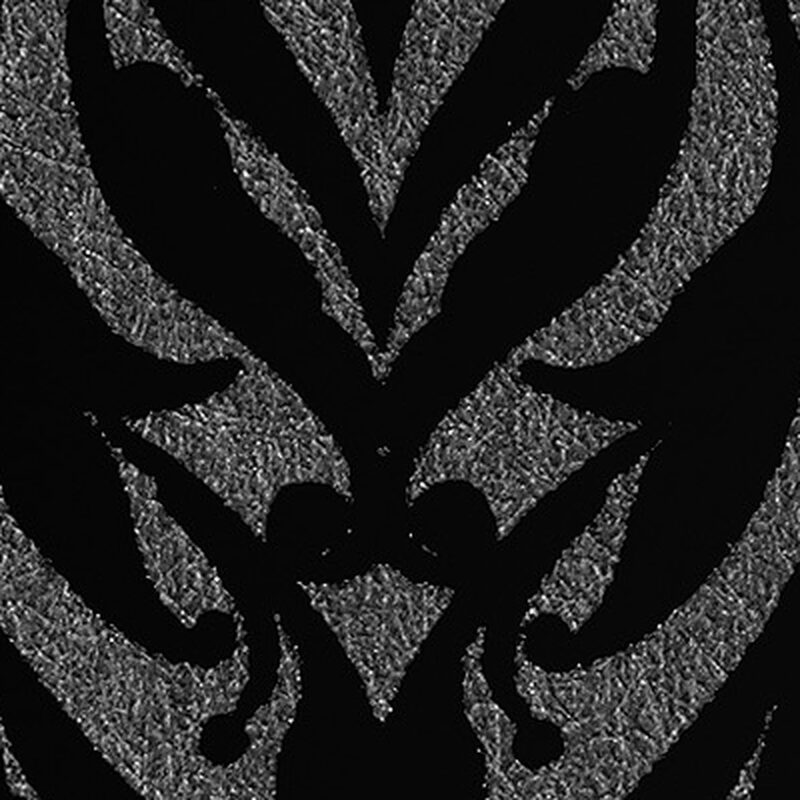 Papier peint intissé floqué KINKY VINTAGE coloris noir