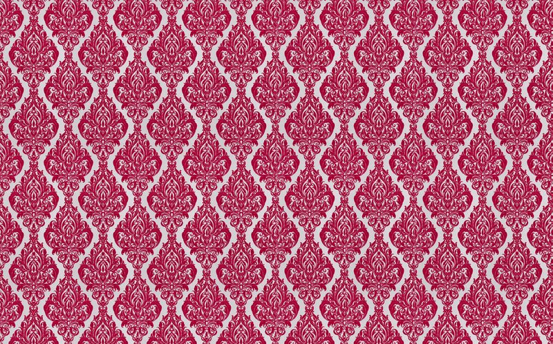 Papier peint intissé floqué KINKY VINTAGE coloris crazy pink