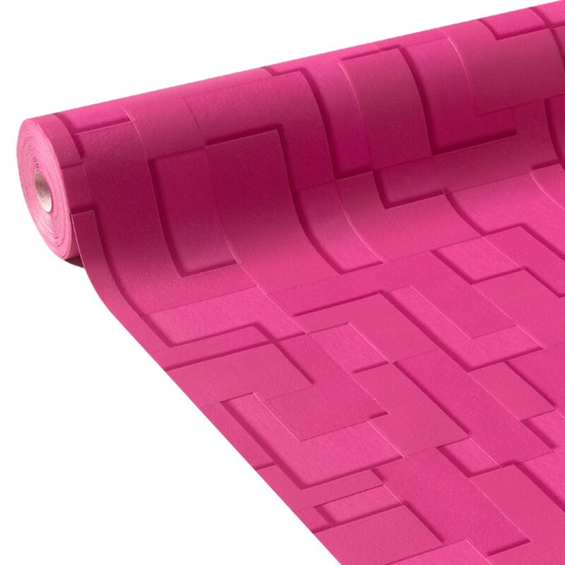 Papier peint intissé CRAZY CUBE coloris very pink