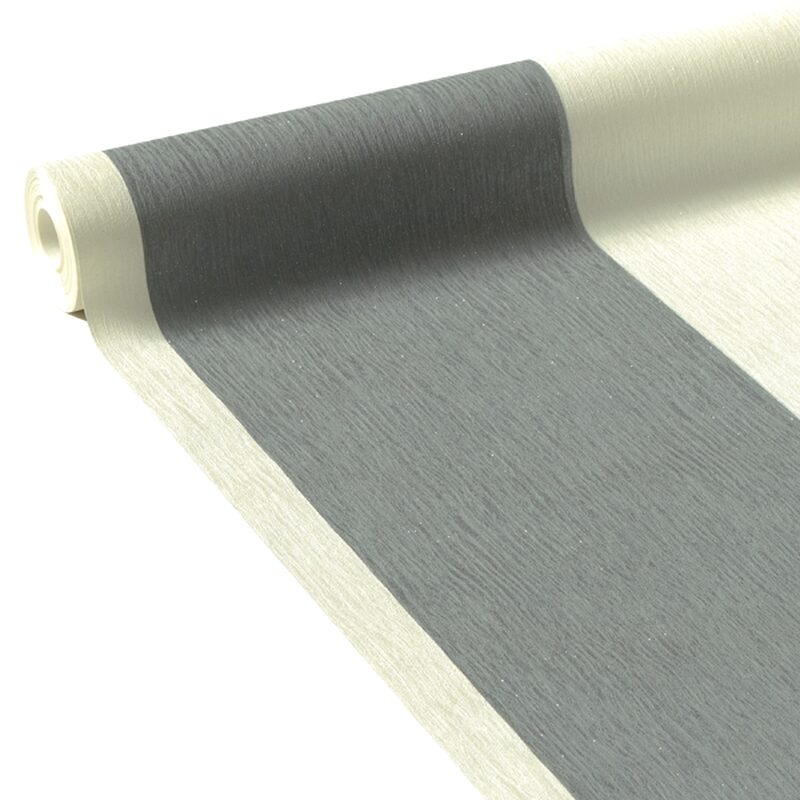 Papier peint intissé MAJESTIC STRIPE coloris gris souris pailleté