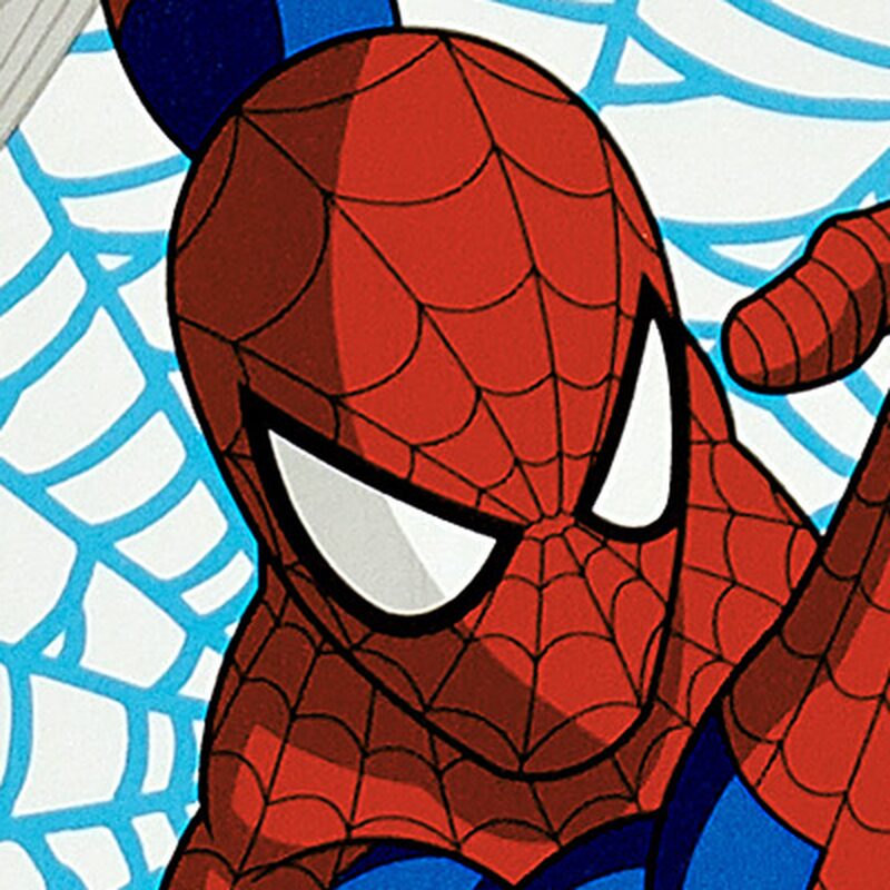 Papier peint ULTIM SPIDERMAN coloris rouge vermillon