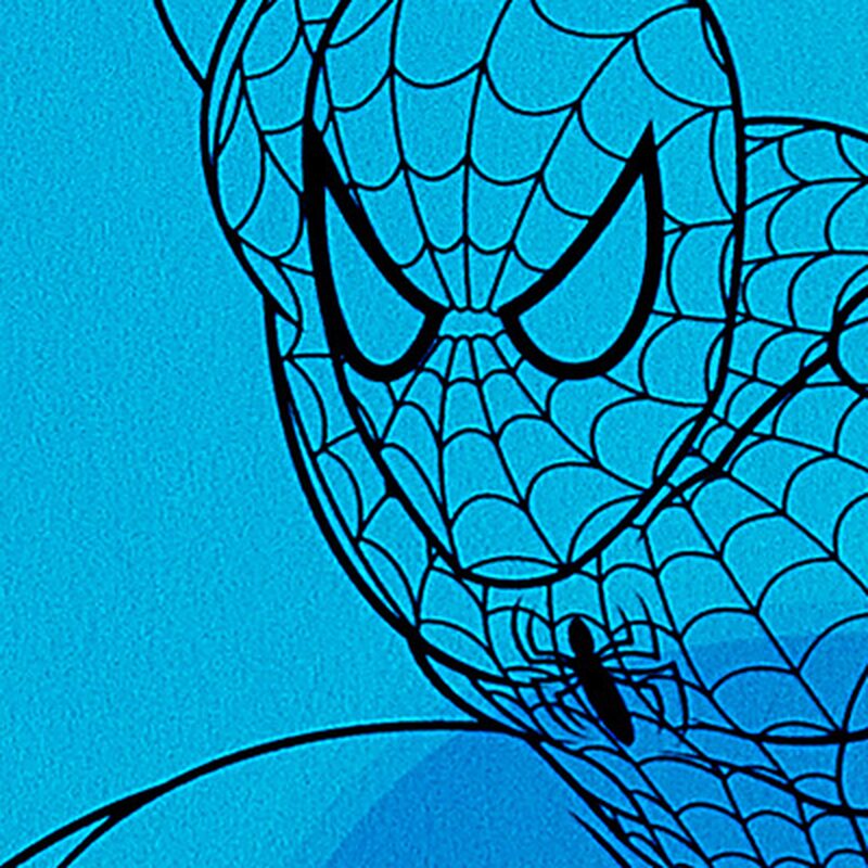 Papier peint BLUE SPIDERMAN coloris bleu électrique