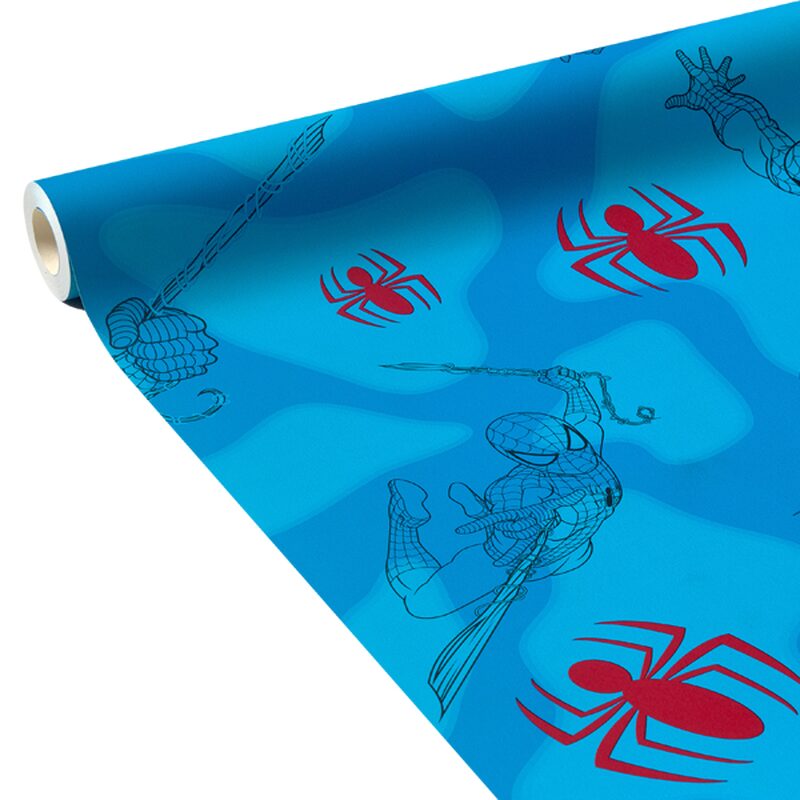 Papier peint BLUE SPIDERMAN coloris bleu électrique