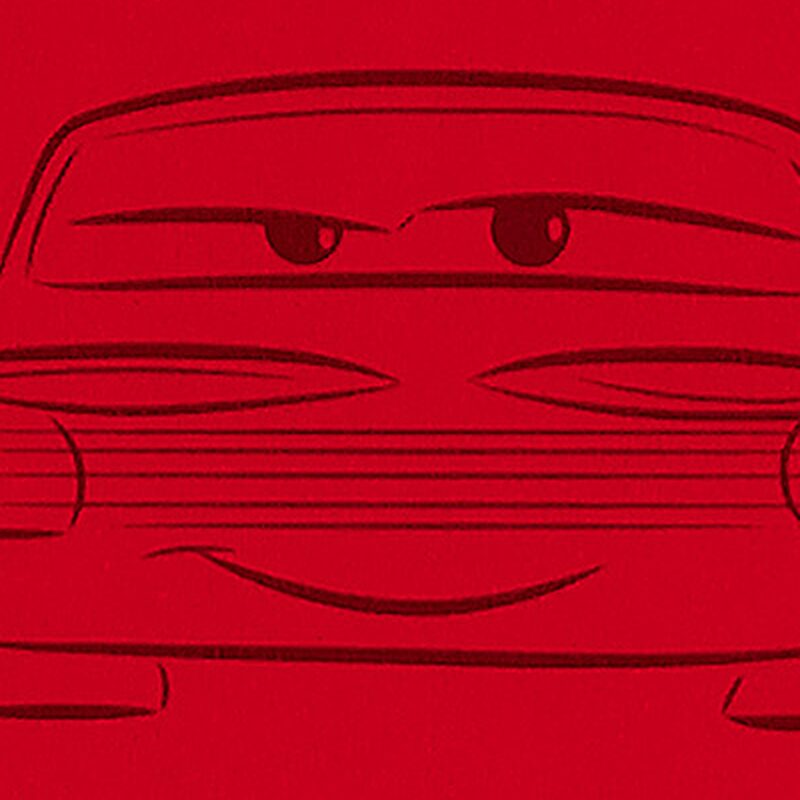 Papier peint RED CARS coloris rouge vif