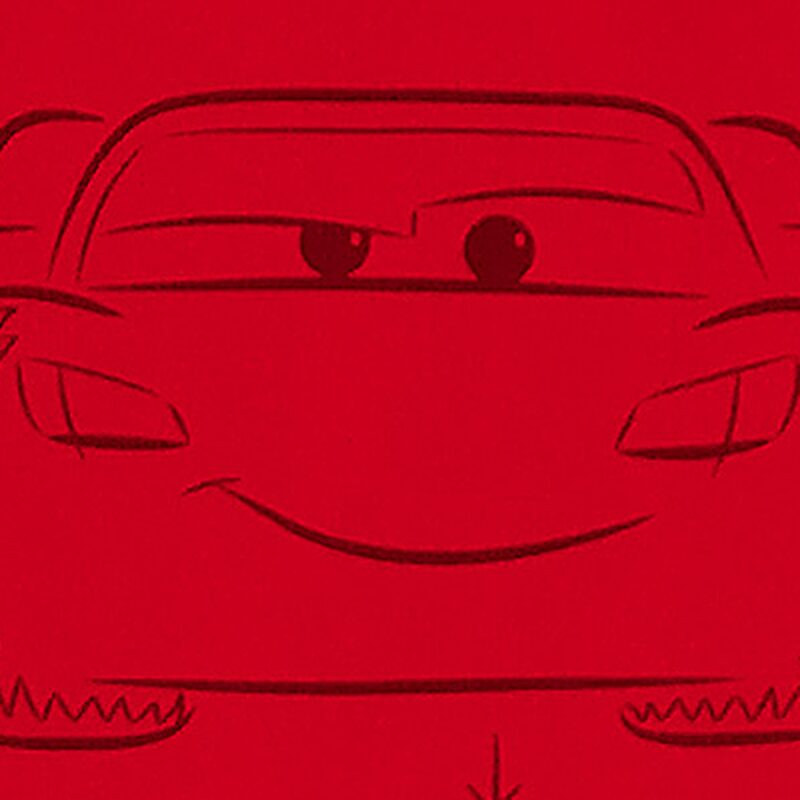 Papier peint RED CARS coloris rouge vif