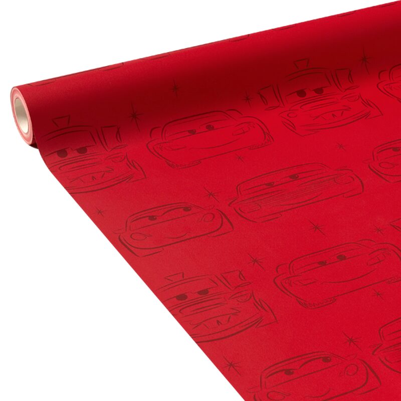 Papier peint RED CARS coloris rouge vif