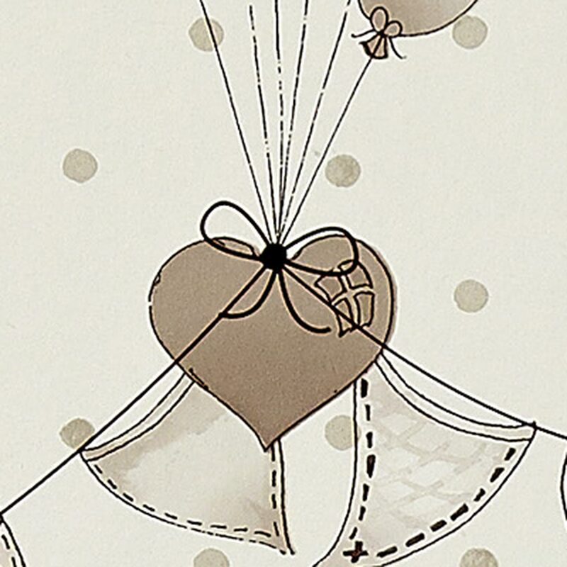Papier peint POETIC PARTY coloris marron glacé