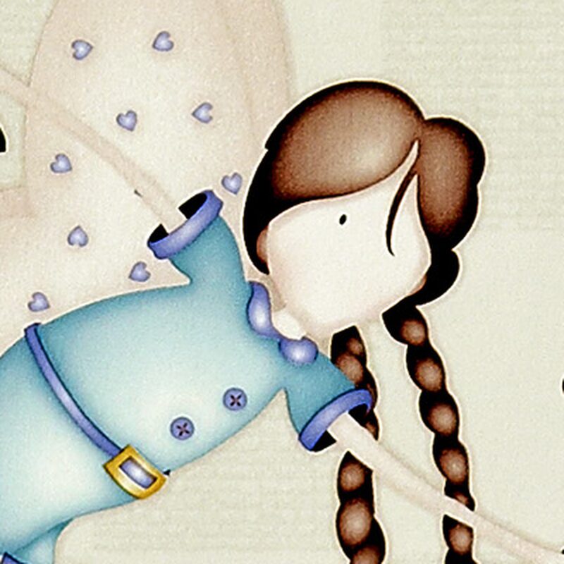 Papier peint FAIRY PARTY coloris flanelle