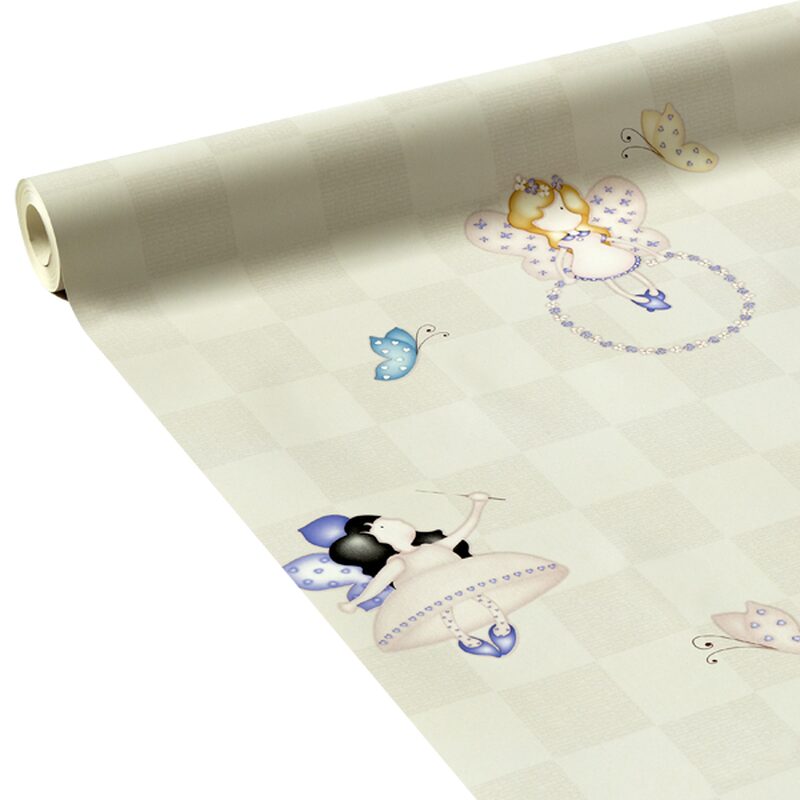 Papier peint FAIRY PARTY coloris flanelle