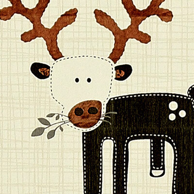 Papier peint CARIBOU coloris flanelle