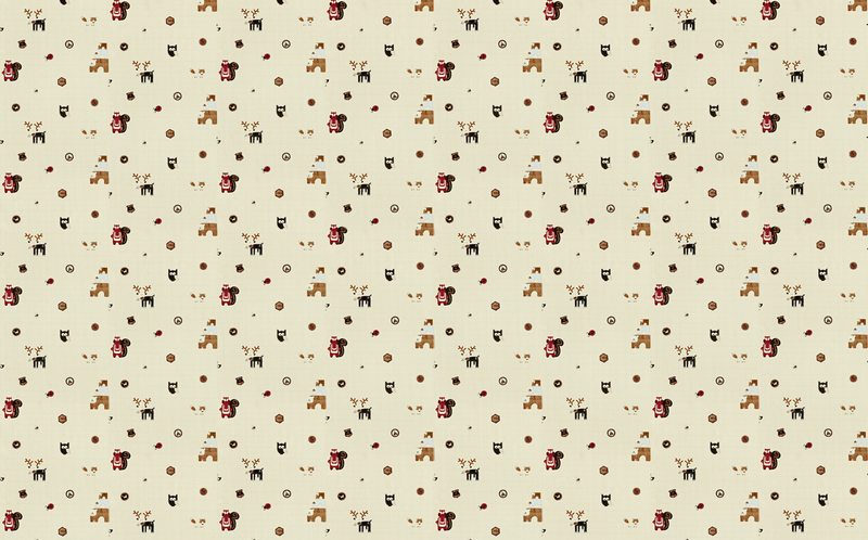 Papier peint CARIBOU coloris flanelle