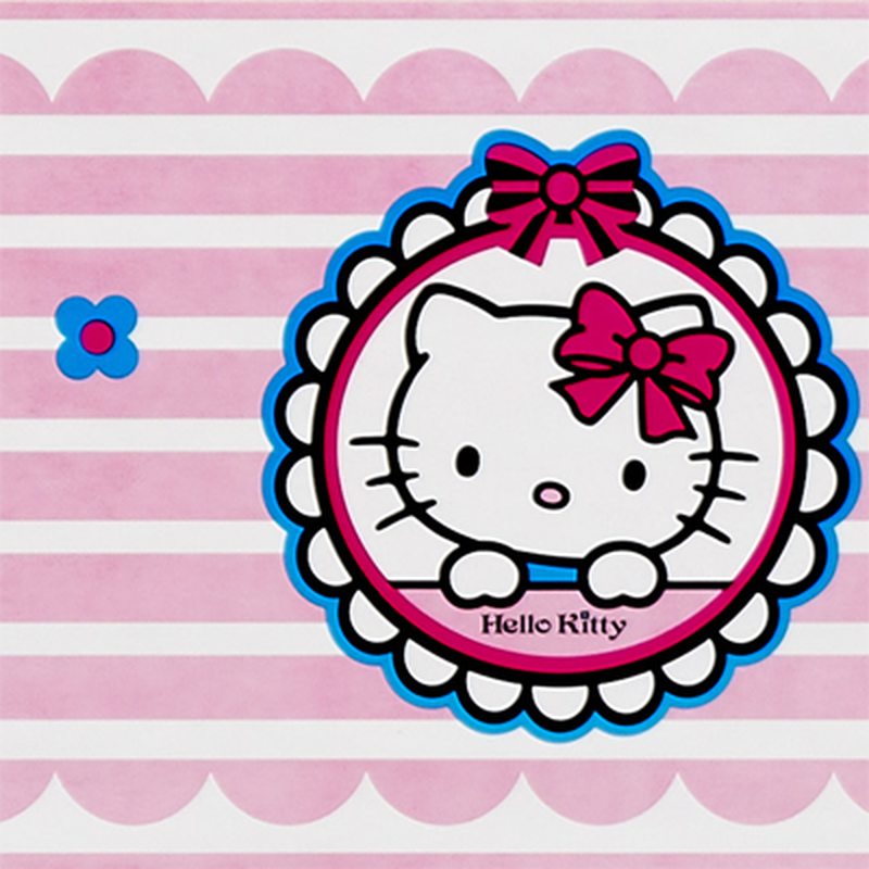 Frise vinyle LITTLE HELLO KITTY coloris rose kitty