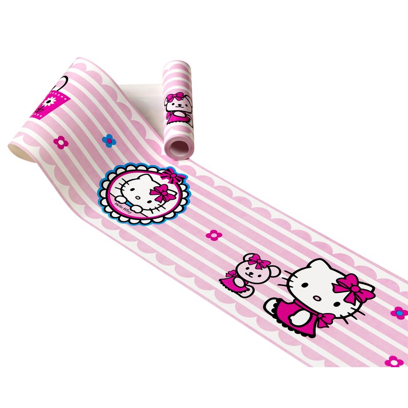 Frise vinyle LITTLE HELLO KITTY coloris rose kitty