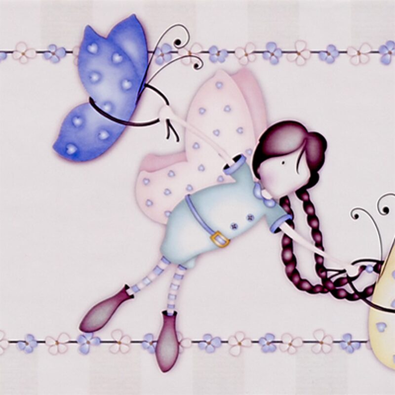 Frise vinyle FAIRY PARTY coloris flanelle