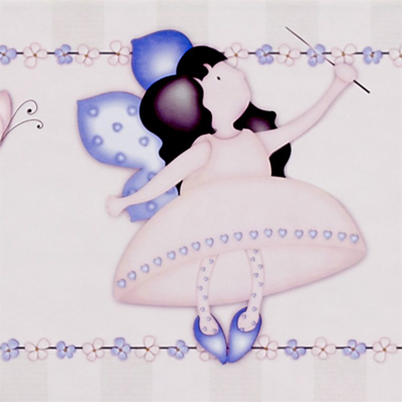 Frise vinyle FAIRY PARTY coloris flanelle