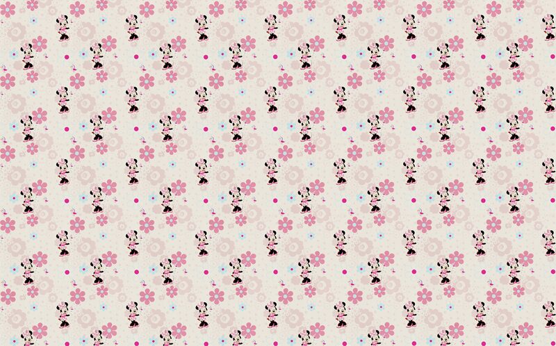 Papier peint MINNIE coloris barbapapa
