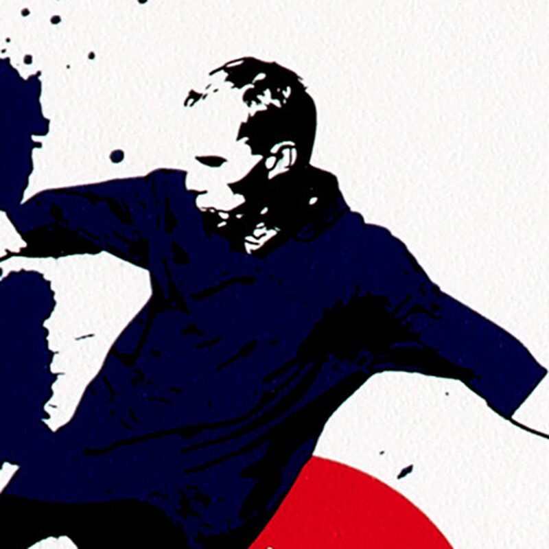 Papier peint PSG coloris blanc