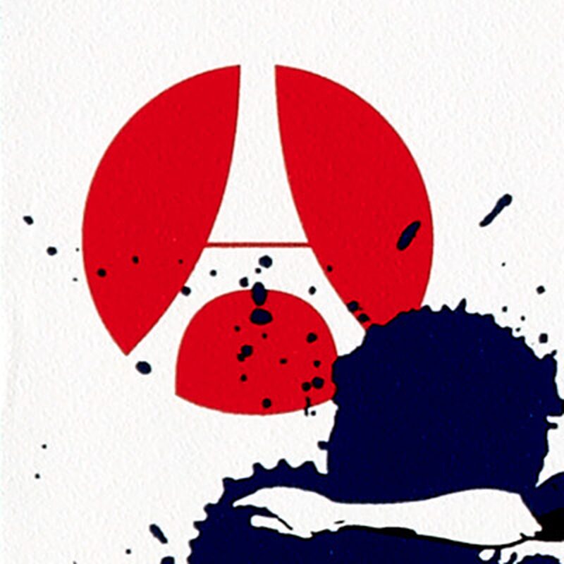 Papier peint PSG coloris blanc