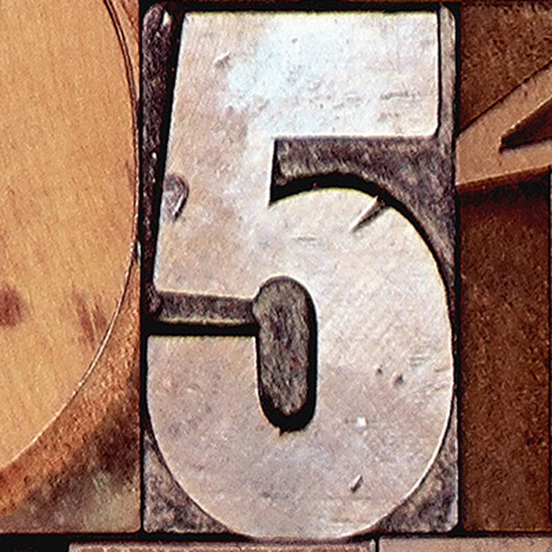 Papier peint vinyle LETTERWOOD coloris rouille
