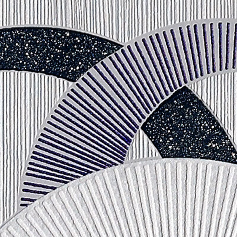 Papier peint intissé FUNKY coloris gris perle
