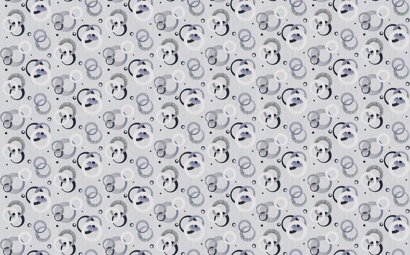 Papier peint intissé FUNKY coloris gris perle