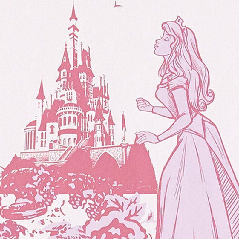 Papier peint TOILE DE PRINCESSE coloris rose dragée