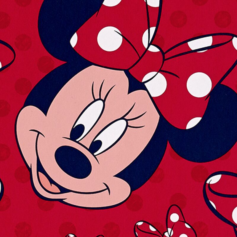 Papier peint HAPPY MINNIE coloris rouge minnie