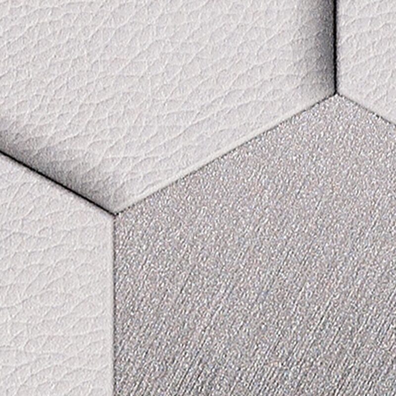 Papier peint intissé HEXACUIR coloris reflet grisé