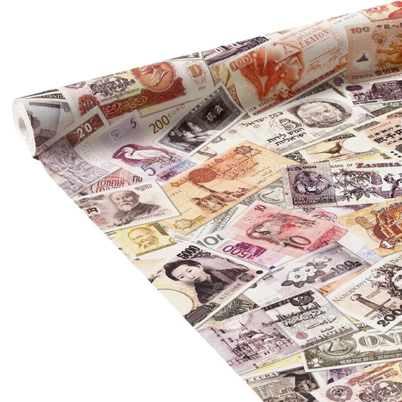 Papier peint intissé MONEY MONEY coloris orange
