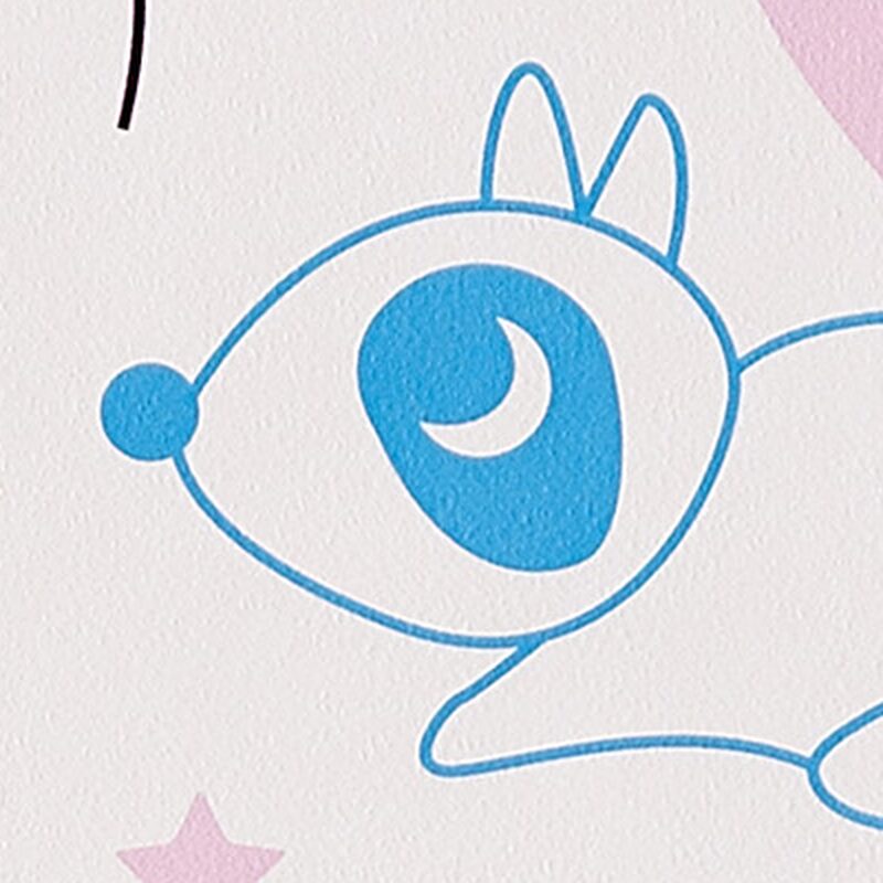 Papier peint PRETTY ANIMAL coloris blanc