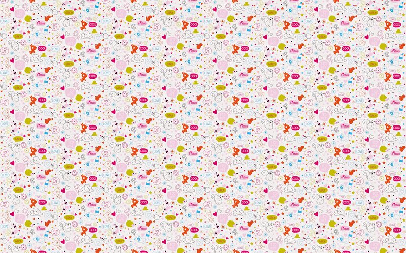 Papier peint PRETTY ANIMAL coloris blanc