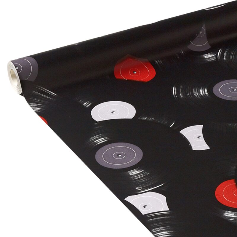 Papier peint MUSIKOS coloris noir vinyle
