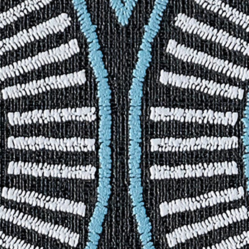 Papier peint vinyle AFRICAN ART coloris bleu turquoise