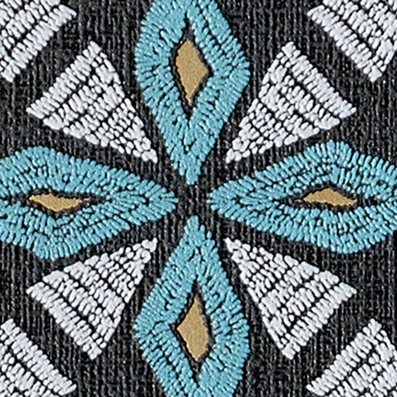 Papier peint vinyle AFRICAN STAR coloris bleu turquoise