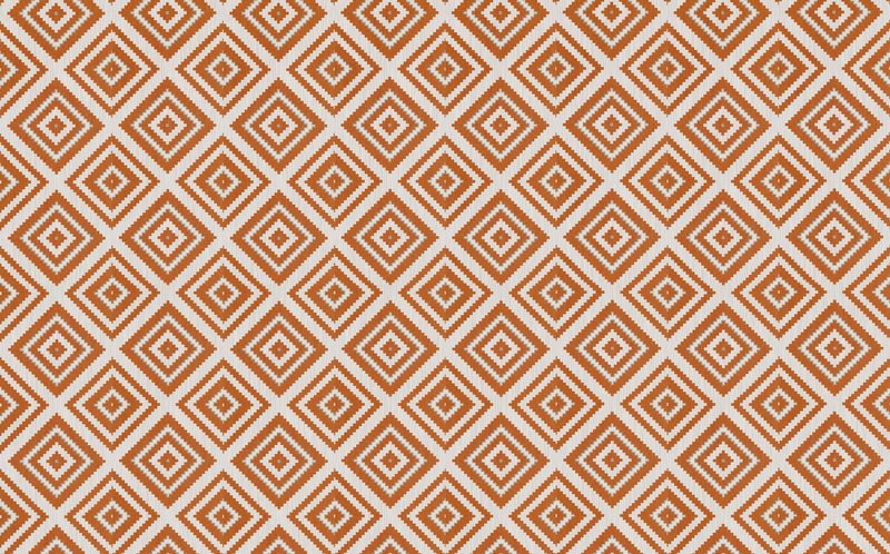 Papier peint vinyle AZTEK coloris papaye