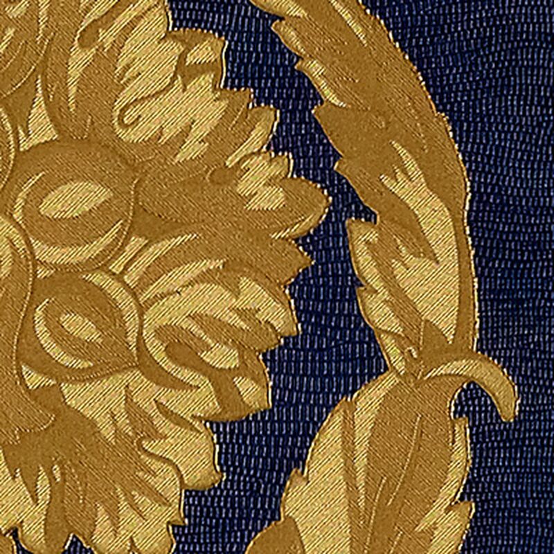 Papier peint intissé VERSACE BAROCINO coloris bleu outremer
