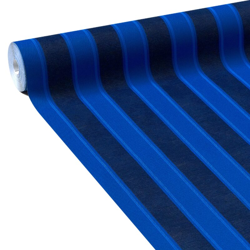 Papier peint intissé VERSACE STRISCE coloris bleu outremer